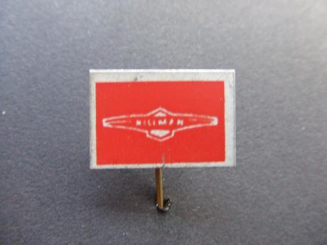 Hillman oltimer auto logo rood